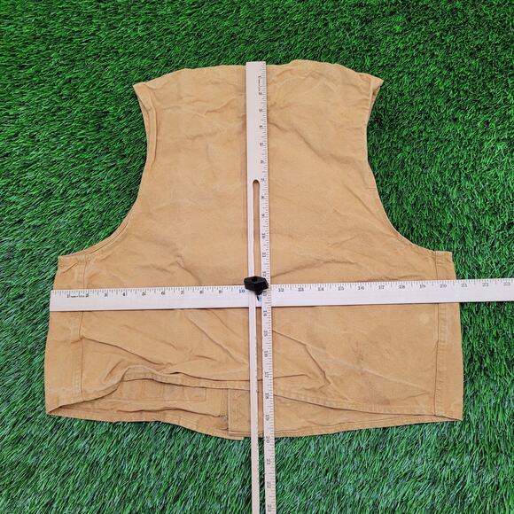 Vintage 90s Drybak Hunting Vest S/M 21x18 Faded Rugged USA - Picture 3 of 9